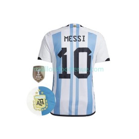 Maillot/Tenue Argentine Messi 10 3 Stars Domicile Coupe du monde 2022